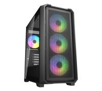 Cougar MX600 Mini V2 caja minitorre negra con panel de cristal templado