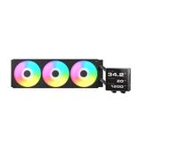 Cougar Poseidon Vistek Pro ARGB 360 AIO - Enfriador líquido: LCD IPS TFT grande de 3.94 pulgadas, ventiladores PWM de un solo marco, aletas de radiador UTTERIGHT, compatible con enchufes AMD AM5 e