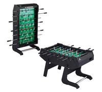 Cougar Powerkick Pro Futbolin | Futbolin plegable, campo de juego verde | incluye 4 bolas y 2 marcadores | Futbolin de interior para ninos y adultos | 139 x 74 x 88 cm