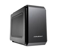 Cougar Qbx Pro Mini Itx - Carcasa de ordenador para jugado, sin fuente de alimentación, USB 3.0, hasta 7 ventiladores, requiere tarjetas Gx (QBX) de 350 mm Odd con ranura de carga