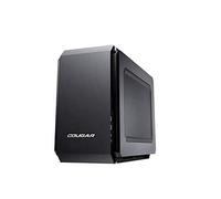 Cougar Qbx Pro Mini Itx - Carcasa de ordenador para jugado, sin fuente de alimentación, USB 3.0, hasta 7 ventiladores, requiere tarjetas Gx (QBX) de 350 mm Odd con ranura de carga