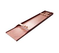 Cougar Shuffleboard Clasico Competicion, Madera, Marron| Mesa de juego 200 x 40 cm, 30 fichas | Perforado en la cavidad de la madera | Formato de competicion