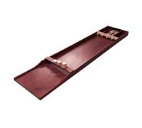 Cougar Shuffleboard Clasico Competicion, Madera, Marron Oscuro | Mesa de juego 200 x 40 cm, 30 fichas | Perforado en la cavidad de la madera | Formato de competicion