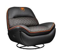 COUGAR Overlord - Silla para juegos, tamaño expansivo, soporte específico para el cuerpo, acolchado especializado, roca, reclinable y giratoria, reclinable ajustable