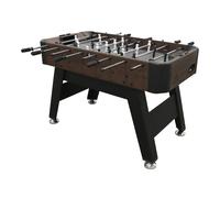 Cougar Striker Mesa de futbolin, marron oscuro/negro | 2 pelotas y marcador de puntos incluidos | Para ninos y adultos | Dimensiones: 122 x 61,5 x 79 cm