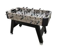 Cougar Striker Mesa de futbolin, negro | 2 pelotas y marcador de puntos incluidos | Para ninos y adultos | Dimensiones: 122 x 61,5 x 79 cm