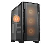 Cougar Gaming Caja Mid Tower UniFace RGB Negra – Vidrio templado, 4 ventiladores ARGB, USB-C