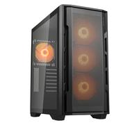 Cougar Gaming Caja Mid Tower UniFace RGB Negra – Vidrio templado, 4 ventiladores ARGB, USB-C
