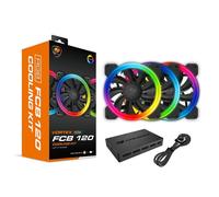 Cougar Gaming - Kit de refrigeración FCB RGB con 3 Ventiladores + Caja LED