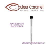 COULEUR CARAMEL Cepillo para Sombras de Ojos N°6 Vegano Pelo de Pony Blanco Oval