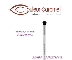 COULEUR CARAMEL Cepillo para Sombras de Ojos N°6 Vegano Pelo de Pony Blanco Oval