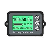 Coulómetro de batería, 80V 350A Probador de capacidad Indicador de potencia del vehículo eléctrico Probador de batería LCD (Size : 8-120V 350A(0-500A))