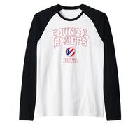 Council Bluffs Iowa (Iowa) Camiseta Manga Raglan