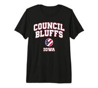 Council Bluffs Iowa (Iowa) Camiseta Premium
