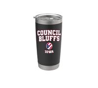Council Bluffs Iowa (Iowa) Vaso térmico de acero inoxidable de doble pared