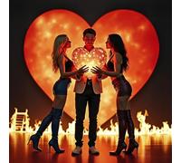 Council of Thirteen - Love Has the Fire - Clear Red with Bright Yellow Splatter [Vinilo]