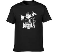 Count Duckula Retro 80S Cartoon Unisex T-Tshirts Camisetas y Tops Printed tee Graphic Top Men Black Tshirts Camisetas y Tops(Small)