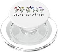 Count it All Joy of The Lord Christian Bible Verse James 1:2 PopSockets PopGrip para MagSafe