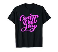 Count It All Joy Versículo de la Biblia Santiago Escritura Mujeres Hombres Dios Camiseta
