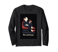 Count Snackula Funny Vampire Dracula Parody Producto Manga Larga