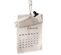 Countdown Calendar - 20x15cm 2026 Textile Wall Planner | Year-Round Schedule Calendar - Decorative Fabric Material | Home, Office, Classroom, Dorm, Gift Idea