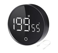 Countdown Count Timer, Magnetic Led Large Screen Display, Rotating Fitness Timer, Three-Grade Volume Adjustment, Multifunctional Time Management Tool for Kitchen, and Workplace