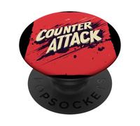 Counter Attack: El tiempo lo es todo disfraz PopSockets PopGrip Adhesivo