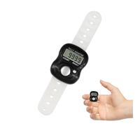 Counter Clicker - Contador electrónico de anillos de dedo ABS | Contador manual portátil con pantalla reajustable para remo, , conteo de vueltas, golf, conteo de personas, entrenamiento, deportes