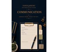 Counter Parenting™ Communication Log: A Professional Documentation Tool for High-Conflict Co-Parenting, Custody Documentation & Organized Record Keeping