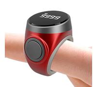 Counter Ring, Electronic Row Counters with Digital Display, Portable Finger Clicker Tool, 1 Pack Adjustable for Knitting Prayer Lap Golf Goods Counting Button Type Track of Your Counts Easily