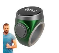 Counter Ring, Electronic Row Counters with Digital Display, Portable Finger Clicker Tool, 1 Pack Adjustable for Knitting Prayer Lap Golf Goods Counting Button Type Track of Your Counts Easily