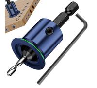 Counter Sink Drill Bit - Woodworking Carpentry Set, Combination Countersink Bit, Precision Tapered Boring Tool, Finishing Holes Efficiently, Tool Accessories, Silver Carbon Steel For Furniture