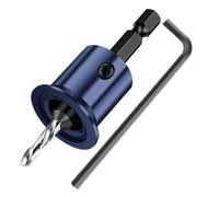 Counter Sink Drill Bit - Woodworking Carpentry Set, Combination Countersink Bit, Precision Tapered Boring Tool, Finishing Holes Efficiently, Tool Accessories, Silver Carbon Steel For Furniture