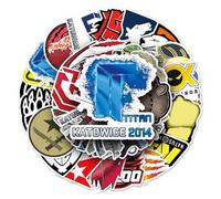 Counter-Strike: calcomanías ofensivas globales, 50 unidades, impermeables, extraíbles, hermosas, adecuadas para hombres y mujeres en botellas de agua, teléfonos, portátiles, guitarras, coches