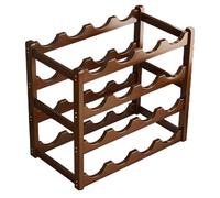 Counter Wine Rack 20 Bottle - Bottle Rustikal Holzweinregal | 4-stuffige Raumsparende Wine Halter für Küchenzähler, Houser Bar, Speisesäule, Keller, Tischplatten-Display, Wines-Organisationen & Dekore