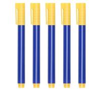 Counterfeit Bill Detector, Fake Money Checker, Fraud Detection Pen, Quick Test Disappearing Mark, Ideal for Retail Cash Security, 5.19x0.47 Inches, Yellow Color, 5 Pieces