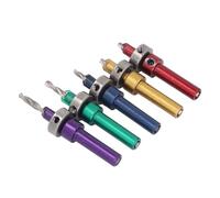 Countersink Drill Bit Set High Precision Alloy Steel Woodworking Hole Cutter with Depth Stop for Carpentry and Woodworking Projects 5Pcs Kit