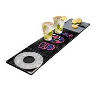 Countertop Bar Mat - 24x6 Inch Soft Anti-Slip Drip Catcher, Heat Resistant Pad | Home Party Coffee Corner Bar Mat For Bartending Cocktail Service Wine Making Beverage Prep Kitchen Counter Use