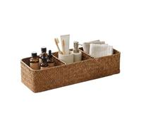 Countertop Basket, 3-grids Vintage Toilet Paper Container Box