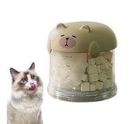 Countertop Dog Treat Storage, Snack Storage Organizer, Clear Cute Pet Treat Container Box with Lid, Kitchen Jar for Dogs Puppies Keeps Treats Fresh Easy Access Pantry Travel Outdoor Transparent Design