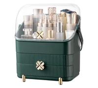 Countertop - Organizador de maquillaje - Countertop Perfumes Jewelry | Organizador de cosméticos impermeable a prueba de polvo con tapa transparente para encimera de baño, cocina, tocador, esquina