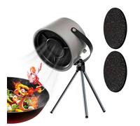 Countertop Portable Range Hood Low Noise Exhaust Fan Hot Pot BBQ Stove | Portable Range Hood Features 2 Layer Filter System Efficiently Capturing Cooking Grease Odors Hot Pot BBQ Stove