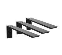 Countertop Support Bracket 2 Pack Heavy Duty Granite Hidden Forward L Shelf Bracket 16" x 6" x 2 1/2" Metal Corbels for Quartz/Wood/Concret/Laminate Countertops