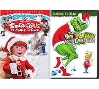 Counting down the days until Christmas Movie Pack Santa Clause is Coming to Town Animated Classic + Dr. Seuss Deluxe How The Grinch Stole Christmas! Original Cartoon DVD 2 Pack Holiday Cheer!