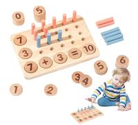 Counting PEG Board, Número Counting PEG Board - Manipulantes de matemáticas de madera educativos - Divertido panel perforado matemático para el centro de guardería, la escuela y el jardín de infantes