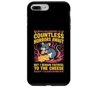 Countless Horrors Await Vintage Japanese Rat Meme Eat Cheese Carcasa para iPhone 7 Plus/8 Plus