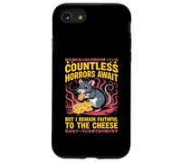 Countless Horrors Await Vintage Japanese Rat Meme Eat Cheese Carcasa para iPhone SE (2020) / 7 / 8