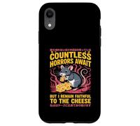 Countless Horrors Await Vintage Japanese Rat Meme Eat Cheese Carcasa para iPhone XR