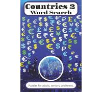 Countries 2 Word Search Puzzle Book: Word Searches with Easy to Read Print about Capitals, Currencies, Leaders, and More | 6x9 inches, 110 pages | 50+ ... Gift for Vacations, Holidays and Free Times