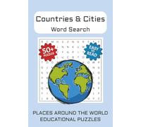 Countries and Cities Search Puzzle Book: Word Searches with Easy to Read Print about Cities, Countries, Places and More | 6x9 inches, 110 pages | 50+ ... Gift for Vacatons, Holidays and Free Times